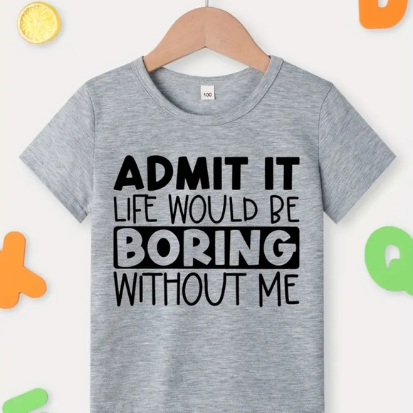 Soft and Comfortable Grey Toddler T-Shirt. - Picture 2 of 2